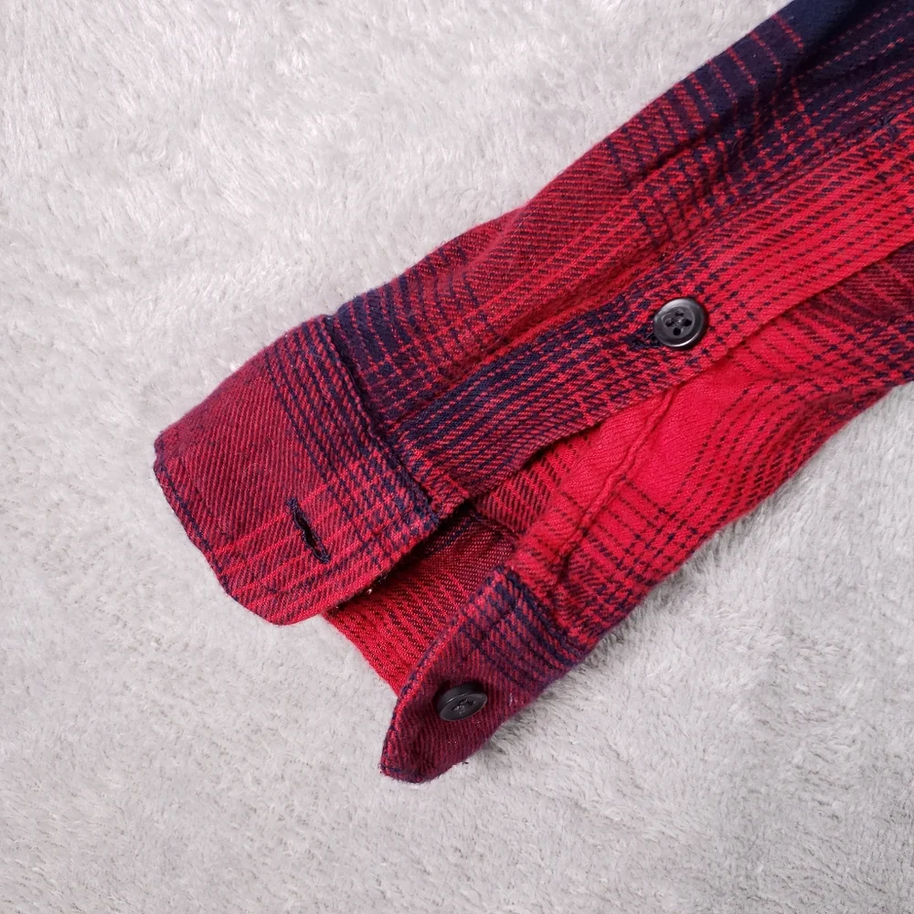 Madewell Classic Ex Boyfriend Shirt in Wilder Plaid XXS F5651